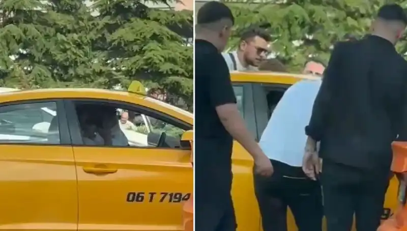 Trafikteki Kavga: Durakta Taksi Şoförüne Yumruk Atan Sürücü Gündem Oldu