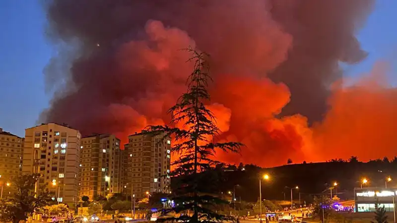 Bursa'da Çıkan Yangınlar Şehri Tehdit Altına Girdi!