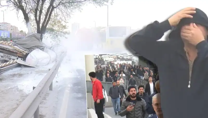 D-100'de Şok Kaza: Alçı Yüklü TIR, Bariyerlere Çarparak Trafiği Kilitledi
