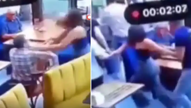 Garsona Tokat Attı, Tüm Mekanda Kavga Çıktı!