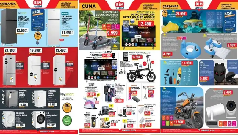 BİM'de Bu Hafta Alışveriş Patırtısı: Televizyon, Cep Telefonu ve Daha Fazlası Geldi!