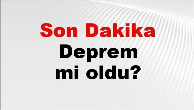 Muğla'da Son Dakika Deprem! Vatandaşlar Ne Yapmalı?