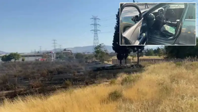 İzmir'deki Otluk Yangını, AVM Otoparkında İş Yerlerini Tehdit Etti
