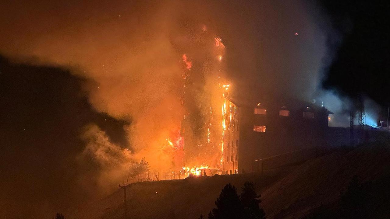 Kartalkaya Kayak Merkezi'nde Otela Yangın: 10 Ölü, 32 Yaralı