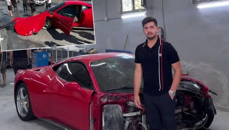 Hurdaya Dönen 15 Milyonluk Ferrari'nin Acı Hikayesi: "Binemeden Gitti"